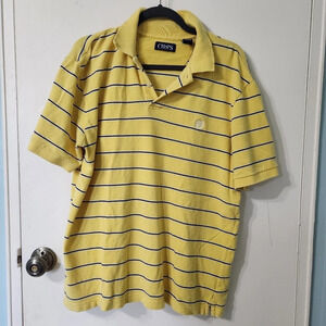 Chaps Yellow and Navy Polo Shirt